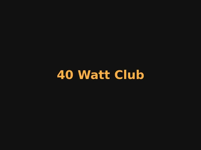 40 Watt Club music venue in Athens, GA